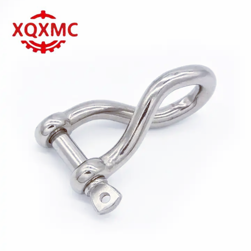 Stainless Steel Screw Pin Twisted Shackles